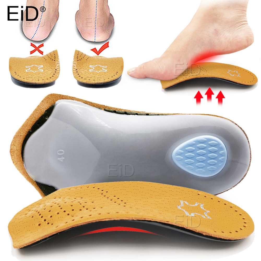 Men Shoes Eid - Orthesen-Einlegesohlen aus Leder, Ochsen-Bein- und Fersenpolster