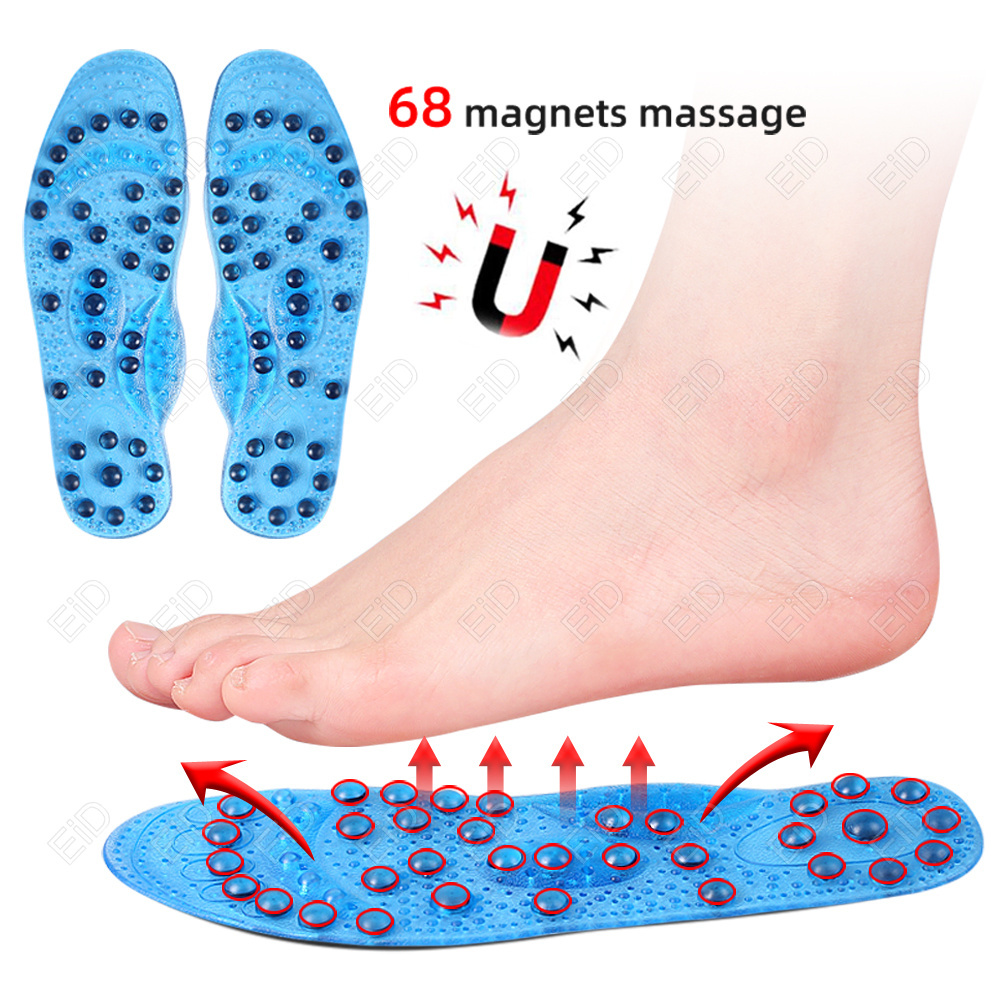Men Shoes Eid - EiD Enhanced 68 magnetische Massage-Einlegesohlen, Fuß-Akupunkturpunkt-Therapie-Schuhe,