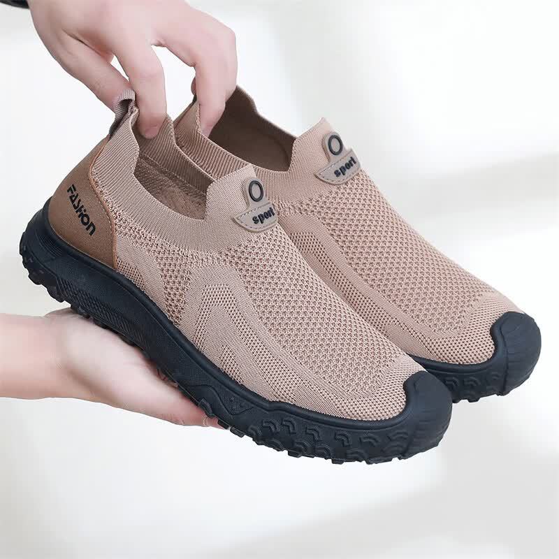 Men'S Shoes Dress Casual - Sommerliche Herren-Freizeitschuhe mit elastischem Slip-On-Design, stoßfester