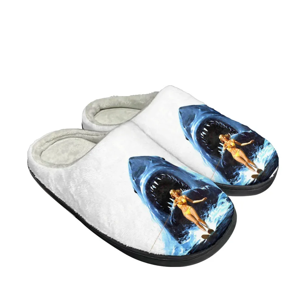 Men'S Shoes Comfort - Movie Jaws Modische, coole Baumwoll-Hausschuhe, personalisierte