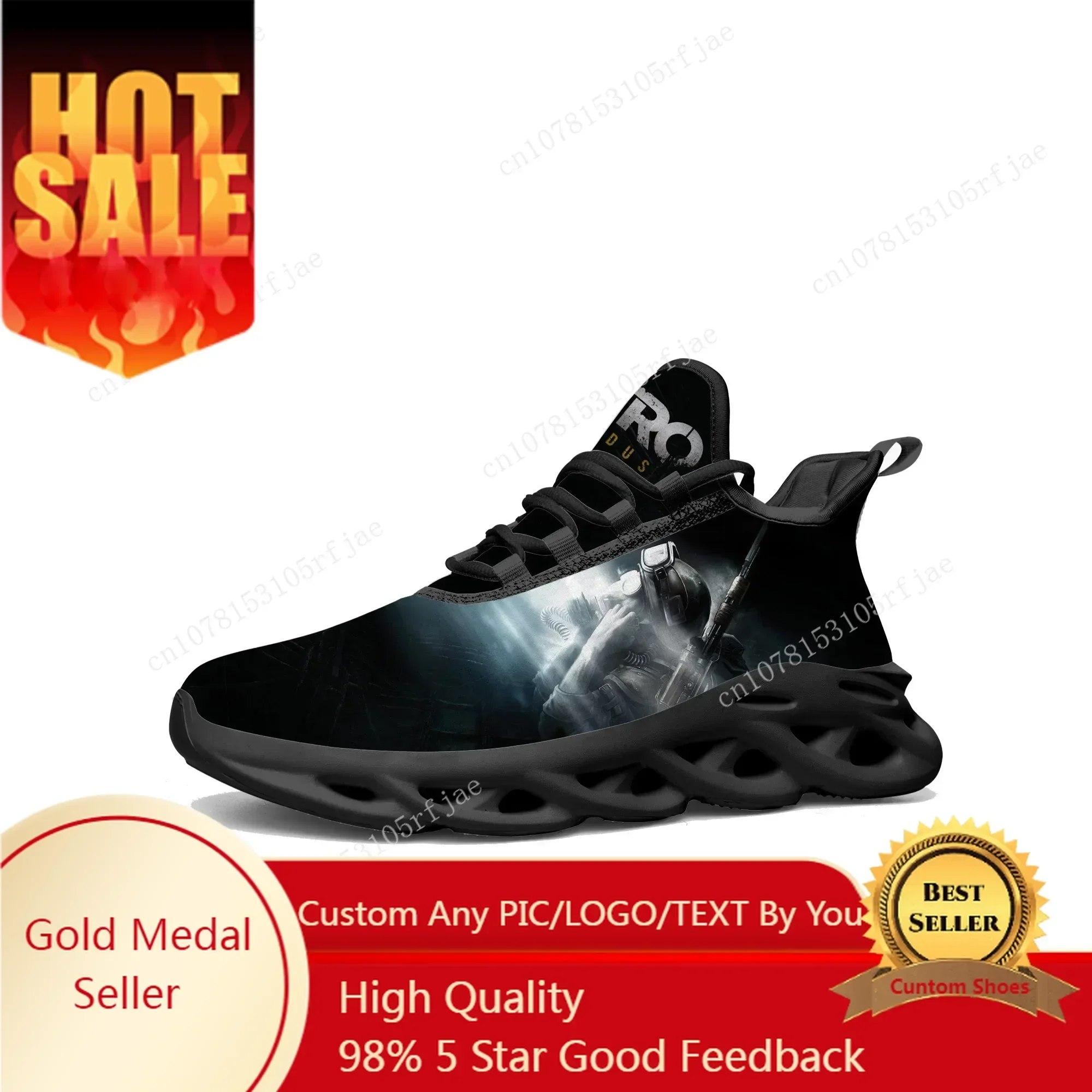 Men Shoes Metro - Metro Exodus Flats Sneakers Cartoon Game