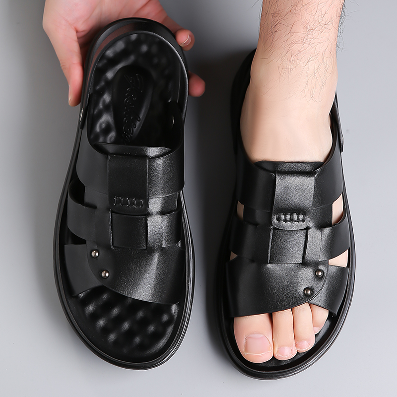 Men'S Shoes In Style - Modische minimalistische Herren-Outdoor-Sandalen mit weicher Sohle,