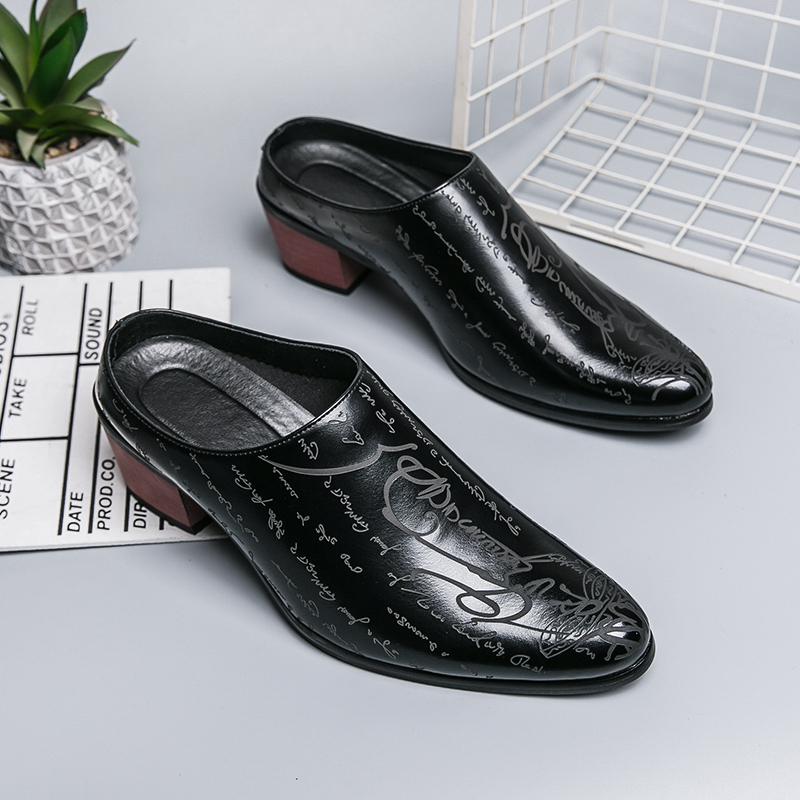 Herren Braune Leder-Mules Retr – Men'S Shoes Dress Casual Bewertung und Preis